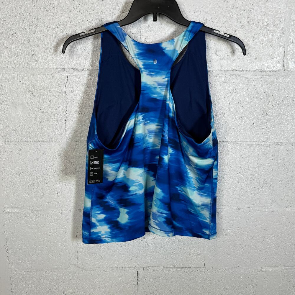 Id Ideology Blue Shelf-Bra Tank Top - Picture 5 of 10